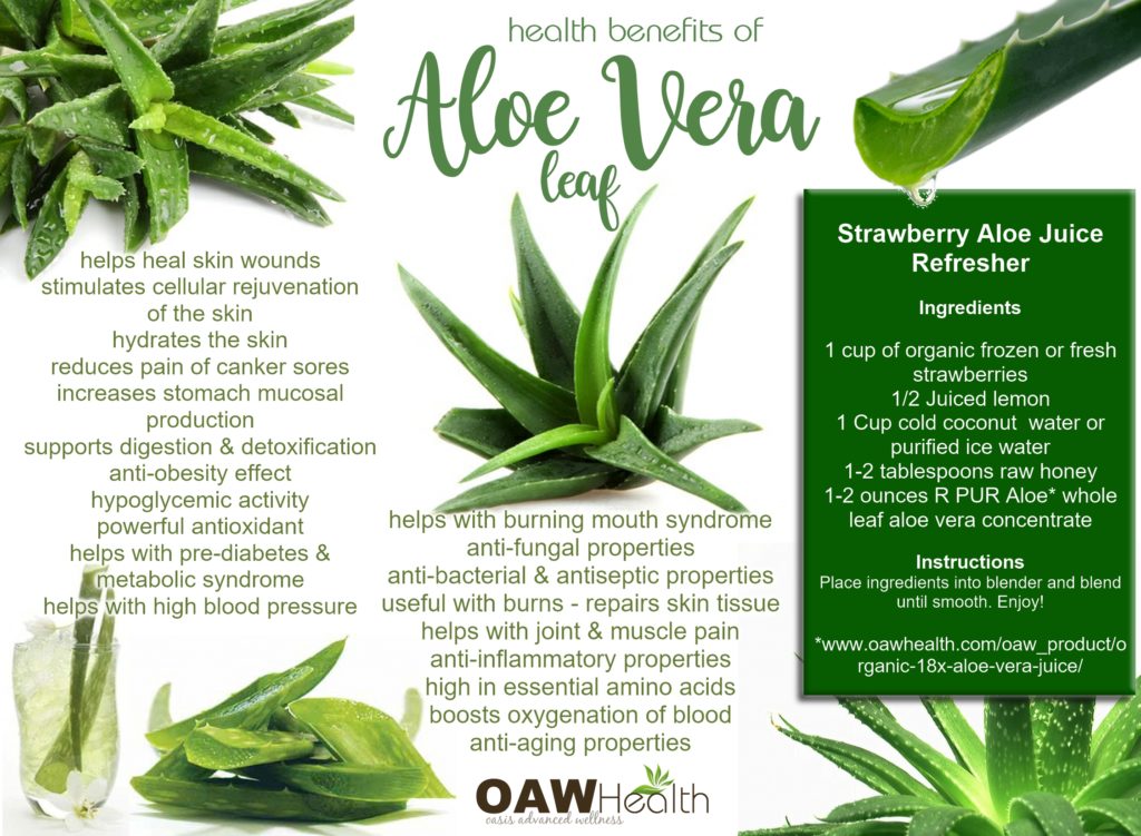 aloe vera health benefits