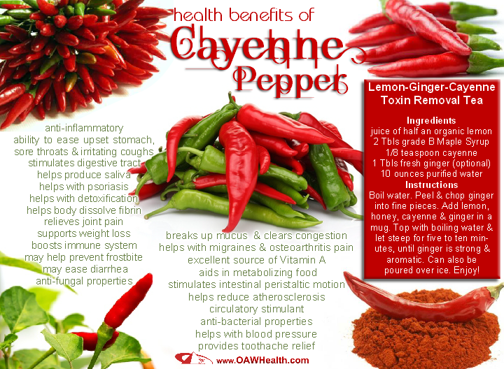 Health Benefits of Cayenne Pepper