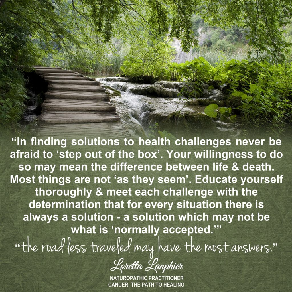 quote - finding solutions - loretta lanphier