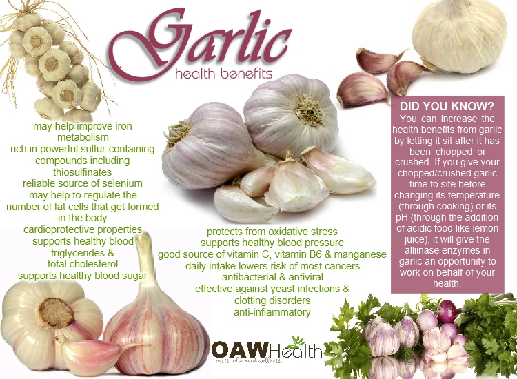 health benefits of garlic