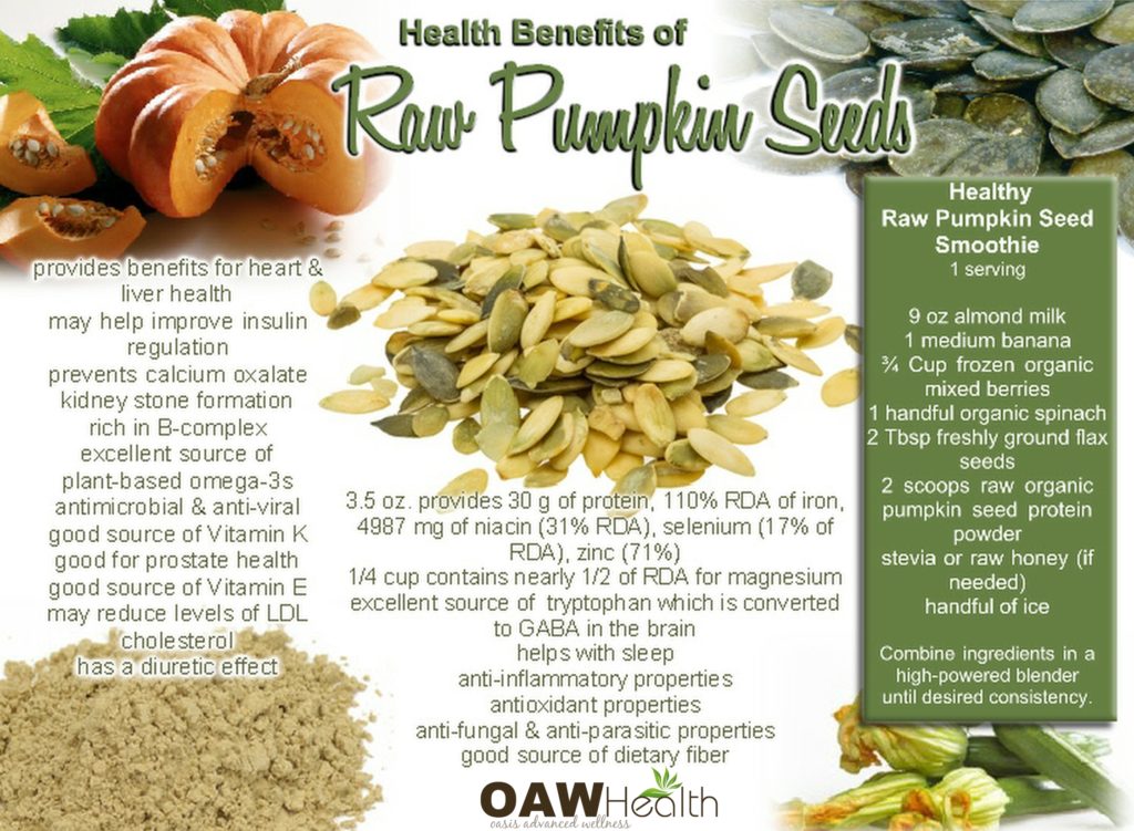 health benefits of pumpkin seeds