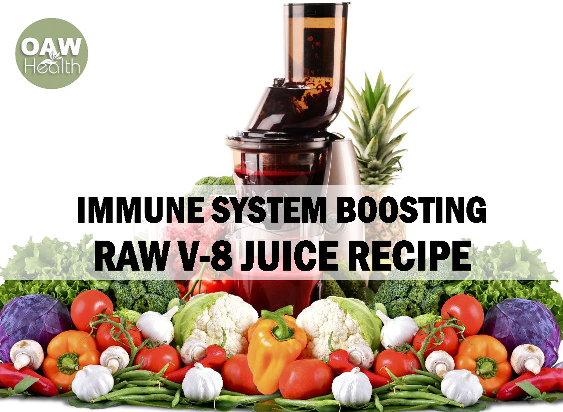 Immune System Boosting Raw V8 Juice Recipe