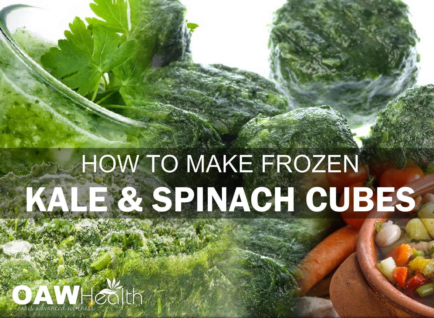 How to Make Frozen Kale and Spinach Cubes